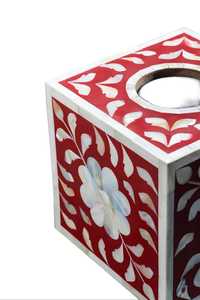 Boîte à mouchoirs PearlLuxe Signature, élégant support avec incrustation de coquillages et motif personnalisé pour la décoration de la maison, des hôtels et des bureaux de luxe - Product Image 3