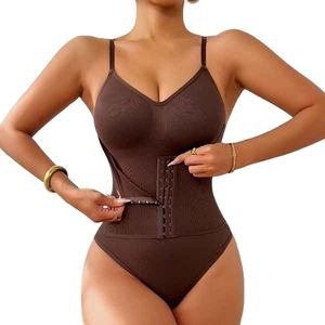 Body Shaper Amincissant Anti-Bactérien de Haute Qualité pour Femme, Contrôle Moyen, Fermeture Double Crochet, Matière Polyester, Idéal Été - Product Image 2