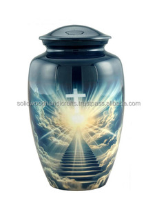 Urnes funéraires en laiton décoratives de haute qualité, faites à la main, pour hommes et femmes. - Product Image 5