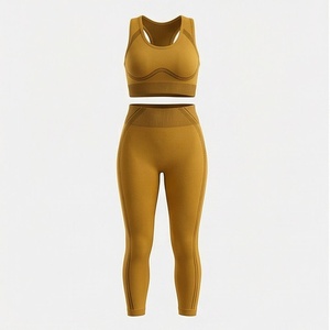 Conjunto Deportivo Corto Informal para Mujer, Estilo Único y Moderno, con Capucha, Ropa Deportiva sin Costuras para Gimnasio - Product Image 1