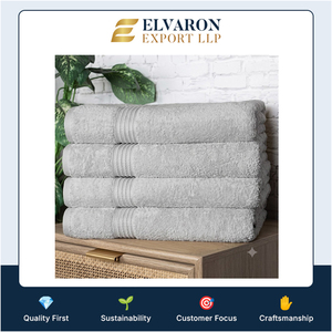 Serviette de bain en coton doux à torsion zéro, haute absorption, séchage rapide, serviette de luxe pour hôtel - Product Image 6