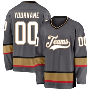 Maillot de hockey à col lacé noir camouflage olive personnalisé OMMIZ INDUSTRY, le plus vendu en gros, en hommage aux forces de l'ordre - Product Image 2