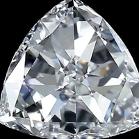 Diamant cultivé en laboratoire CVD, pureté VVS-VS, couleur D-E, taille triangle, EX-VG, 0,5 à 20 carats, certifié IGI, pour la fabrication de bijoux sur mesure, bague.