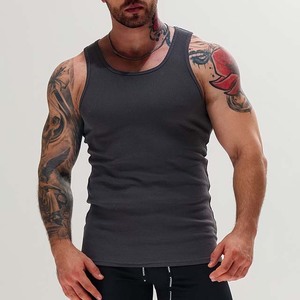 Débardeur tricoté orange pour homme, col rond, couleur unie, décontracté, pour entraînement, fitness, gym, 2026 - Product Image 5