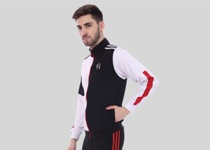 nevy blue <b>White</b> Color Block Men's Windbreaker Jacket <b>Zip</b> <b>Up</b> Lightweight Outerwear for Streetwear - Product Image 4