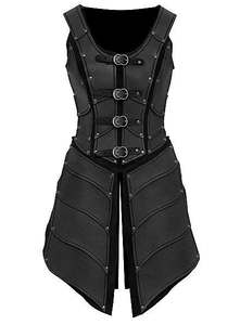 Robe corset en cuir véritable pour femme Eoin Winston Sports, avec boucles et rivets, vêtements sculptants, modèle PK Ews0004 - Product Image 4
