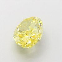 MANYA JEWELS Diamante Sintético Suelto Certificado por IGI, Claridad VS2, Corte Excelente, 3.04 Quilates, Forma Ovalada, Color Amarillo Intenso Fantasía