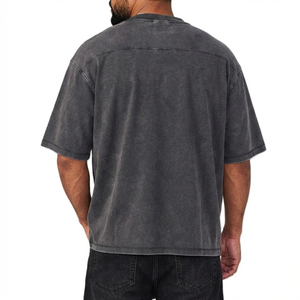 Nueva Camiseta Moderna de Moda al por Mayor con Lavado Ácido, Material Agradable para la Piel, 100% Algodón, Ropa Casual, Camiseta con Lavado Ácido - Product Image 5