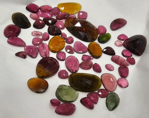 Turmalina Multicolor Natural, Lote de Piedras Preciosas al por Mayor, Gemas Multicolor para Joyería, Piedra Tallada 2026 Hecha a Mano - Product Image 2