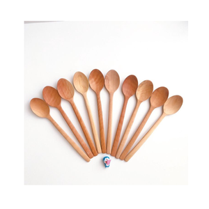 Cuillère en bois mignonne en forme de cœur, cuillère en bois naturel, cadeau, ustensiles de cuisine, fournisseur du Vietnam, en gros - Product Image 4