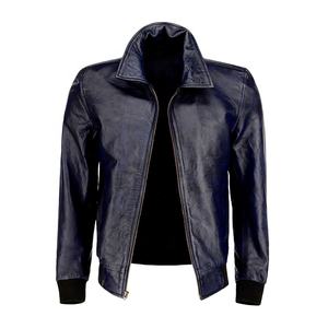 Veste en cuir véritable pour homme, veste élégante à fermeture éclair pour l'automne et l'hiver, vêtements d'extérieur, veste homme tendance personnalisée - Product Image 4