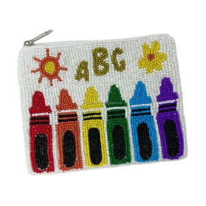 Monedero con Cuentas Hecho a Mano, Diseño Personalizado para Maestros, Monedero con Cremallera, Bolsa de Regalo para Mujeres y Niñas, Uso Escolar, Compacto, Portátil y Creativo - Product Image 4