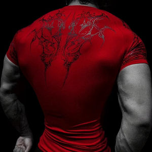 Camiseta de Compresión MMA para Hombre con Logotipo Personalizado, Elástica en 4 Direcciones, UPF50+, Transpirable, 100% Poliéster, para Entrenamiento en Gimnasio, Venta al Por Mayor - Product Image 2