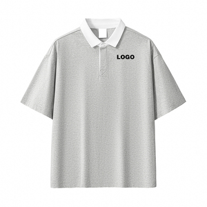 Men's Short Sleeve Solid Color Knitted <b>Polo</b> <b>Shirt</b> With Logo Front Casual Breathable Regular Fit Black <b>White</b> Navy - Product Image 5