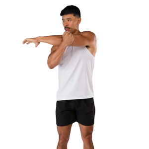 <b>Mens</b> <b>White</b> Sleeveless Gym Tank Top Muscle Fit Workout Training Fitness <b>Vest</b> Breathable Sportswear OEM Bulk - Product Image 3