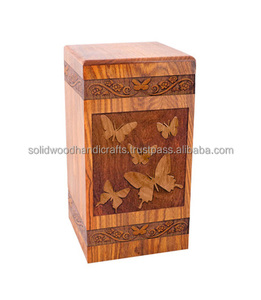 Urnas de cremación de madera para adultos Urnas de madera Urnas funerarias Tamaño personalizado Suministros funerarios - Product Image 1