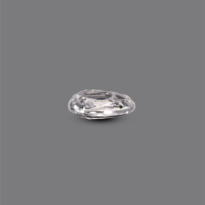 Synthetic Paraiba Square Cut White Zircon 4.35 Carat Loose Gemstone for Fine Jewelry - Product Image 3