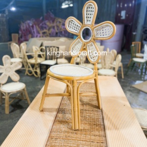 Silla Infantil de Ratán Hecha a Mano al por Mayor para Celebraciones de Cumpleaños, Muebles para Preescolar, Fabricante OEM - Product Image 3