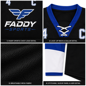 Maillot de hockey sur glace personnalisé sublimé – Créez votre propre tenue d'entraînement d'équipe – Respirant, à lacets – Uniformes de hockey pour hommes et jeunes – Maillot de sport - Product Image 5