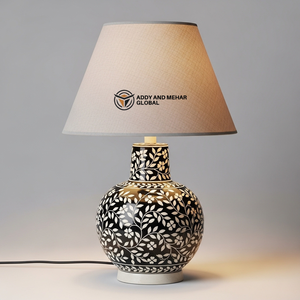 Modern Bone Inlay <b>Table</b> <b>Lantern</b> Aesthetic Floral Inlay Ginger Jar Light High-End Handicraft Decorative Accent <b>Lamp</b> with Custom - Product Image 1