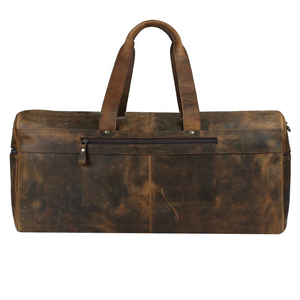Real Goat Leather Vintage <b>Travel</b> Luggage <b>Bag</b> Shoulder Gym <b>Duffel</b> <b>Bag</b> Large Round Waterproof <b>Travel</b> <b>Duffel</b> <b>Bag</b> - Product Image 4