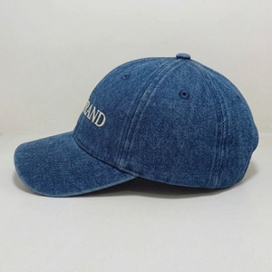 Casquette de baseball en jean délavé personnalisée Injae, 6 panneaux, visière incurvée, logo brodé 3D, ajustable, unisexe, décontractée, pour l'extérieur, fabricant OEM - Product Image 3