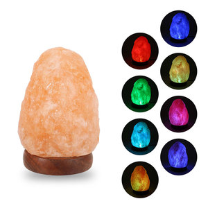 Natural Glow Himalayan <b>Mini</b> Salt Lamp Carved Warm Light Modern Style High Quality Home Decor for Room - Product Image 1
