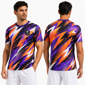 Camiseta de Fútbol con Logotipo Bordado, Cómoda, de Malla de Poliéster Interlock, para Equipo, Club, Academia, Escuela, Universidad, Liga, Entrenamiento y Partido - Product Image 3