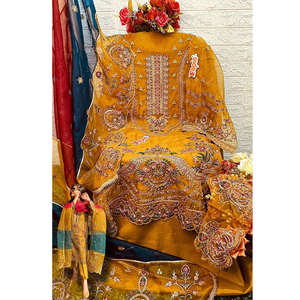 Nueva Colección ZAID, Kurti de Organza Pakistaní con Bordado Intenso de Diseñador, Vestido Estilo Indio para Mujer, Salwar - Product Image 2