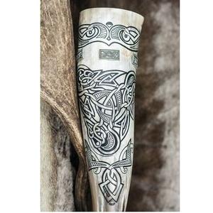 Corne à boire viking naturelle, corne à boire viking artisanale, corne à boire viking authentique - Product Image 2