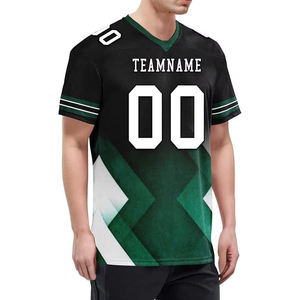 Maillot de football américain personnalisé en mesh, uniforme d'équipe respirant, t-shirt de sport à séchage rapide, vêtements de performance athlétique OEM - Product Image 6