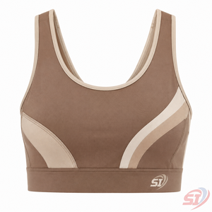 Womens High Support <b>Racerback</b> Sports <b>Bra</b> Custom Breathable Quick Dry Yoga Fitness <b>Bra</b> Crystal Decoration 100% Polyester - Product Image 1