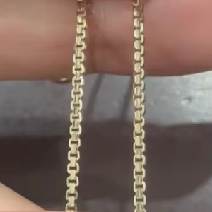 Cadena de Oro Amarillo Sólido de 14k con Eslabones Tipo Cable y Acabado Pulido para Colgante - Product Image 5