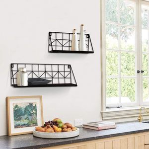 Estantes de Pared con Diseño de Flecha Rústica, Estante de Almacenamiento Flotante de Madera para Dormitorio, Sala de Estar, Baño, Cocina - Product Image 5