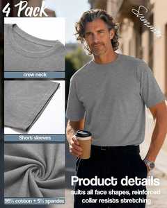 Camisetas de Punto Grueso de 240 Gsm, Corte Regular, 100% Algodón, Impresión Digital Personalizada, Diseño Gráfico, Estilo Urbano para Hombre - Product Image 5