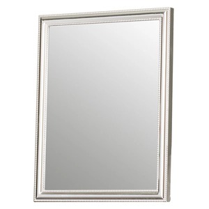 Rectangular Metal Mirror <b>Frame</b> With Beaded Edge Vertical Design - Product Image 1