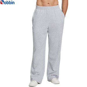 Pantalones Deportivos de Moda para Hombre, Estilo Flare, Pierna Ancha, Color Sólido, Transpirables, Ecológicos, Holgados, con Bolsillos, Cintura Elástica, para Gimnasio - Product Image 1