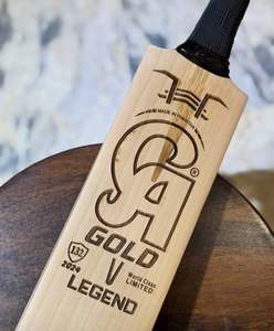 Bate de Críquet CA Sports Gold Legend Edition de Madera de Sauce Inglés, Ligero, para Mano Derecha/Izquierda, con Funda Protectora y Agarre Extra - Product Image 3