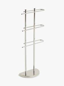 Support à serviettes compact en métal avec rails suspendus à plusieurs niveaux, meuble de salle de bain idéal pour l'organisation des petits espaces - Product Image 2