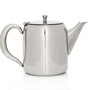 Ornate Silver Teapot Polished Finish Intricate Scrollwork Curved Spout Decorative <b>Handle</b> Vintage Tea Pot Elegant Kitchenware - Product Image 3