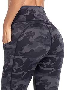 Pantalons de sport à compression avec poches intérieures, effet ventre plat, leggings brillants sans couture pour femmes, leggings de yoga et de sport - Product Image 5