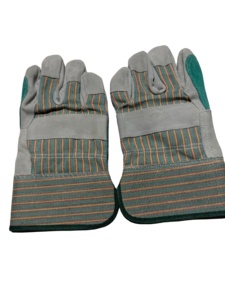 Wholesale Protection Construction Industry Rigger Safety Work Leather <b>Gloves</b> Material Cow Split Leather Working <b>Gloves</b> - Product Image 5