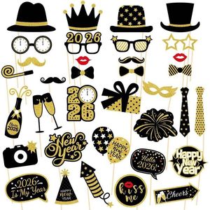 Set di 35 Accessori per Photo Booth per Capodanno 2026, Decorazioni per Festa di Fine Anno | - Product Image 1