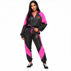 Premium Quality <b>Women</b> <b>Windbreaker</b> Tracksuit Lightweight Athletic Set For Exercise Walking And Outdoor Comfort - Product Image 1