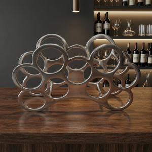 Support à Verres à Vin en Acier Inoxydable, Design Nuage Unique, Rangement Élégant pour Bar à Domicile ou Cuisine – Vente Chaude - Product Image 5