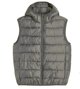 Chaleco acolchado para hombre, tela transpirable, diseño sin mangas, sudadera con capucha y cremallera, corte regular, impresión de logotipo personalizado, chaleco acolchado para hombre - Product Image 6