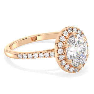 Anillo de Compromiso REYES con Diamante Ovalado de 2.1 Quilates, Certificado IGI, para Mujer, Oro Rosa de 14K, Regalo de Boda, Joyería Fina, Venta al Por Mayor - Product Image 3
