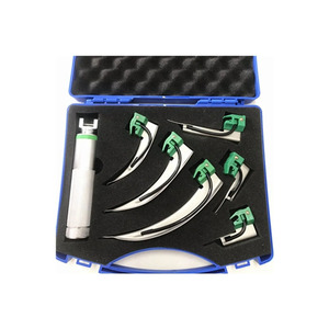 Laringoscopio de Fibra Óptica Desechable y Económico para Uso Médico Hospitalario con Hojas para Intubación de las Vías Respiratorias - Product Image 1