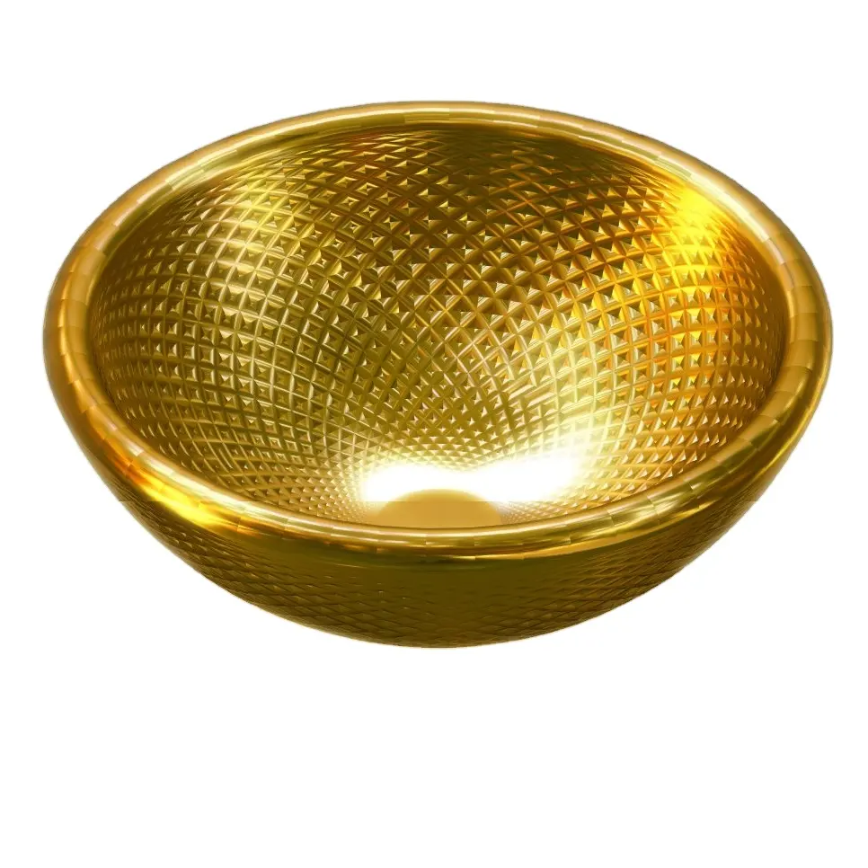 Spa Bowl Stainless Steel Engraving Work Golden Color Foot Care Personal Care Equipments Customized 100 % Handmade Made In India