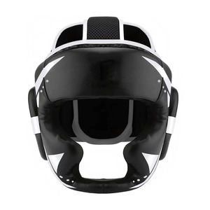 Protège-tête de combat professionnel pour boxe, Muay Thai, MMA, en cuir de vachette de première qualité avec rembourrage extensible et doux - Product Image 3